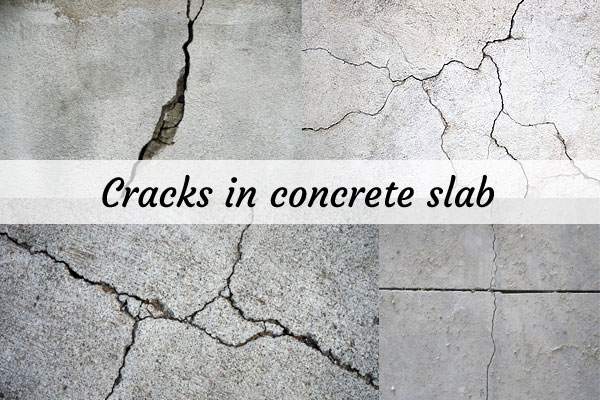 Crack in concrete slab