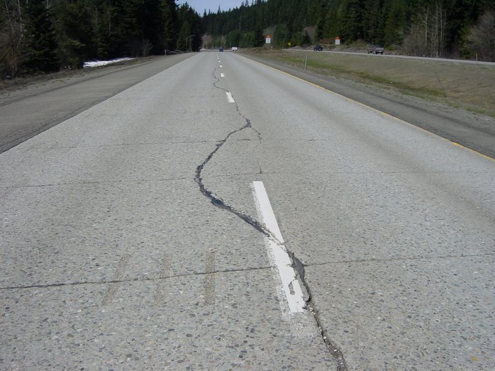 Cracks over dowel bars