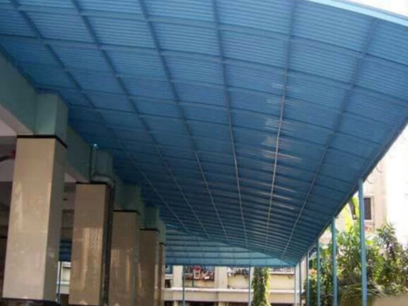 Plastic roofing sheets