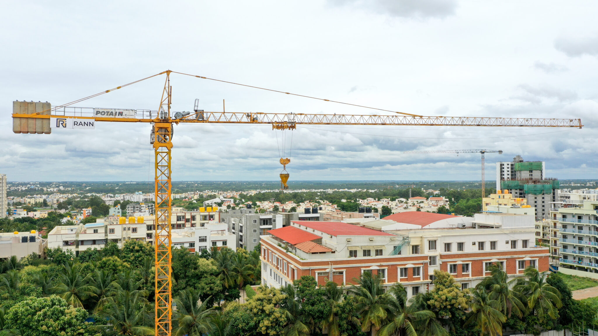 Rental Tower Crane for building Residential towers in Bengaluru