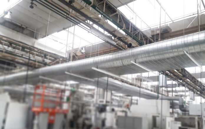 evaporative cooling in warehouse