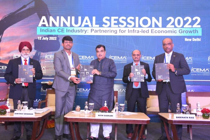 ICEMA - CE Industry Catalogue launched by by Shri Nitin Gadkari, Minister for Road Transport & Highways in presence of other dignitaries