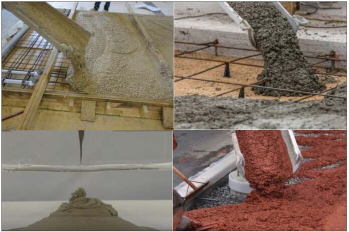 Different types of admixtures used in concrete