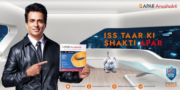 APAR Industries Limited recently launched its second TVC with brand Ambassador Mr. Sonu Sood,