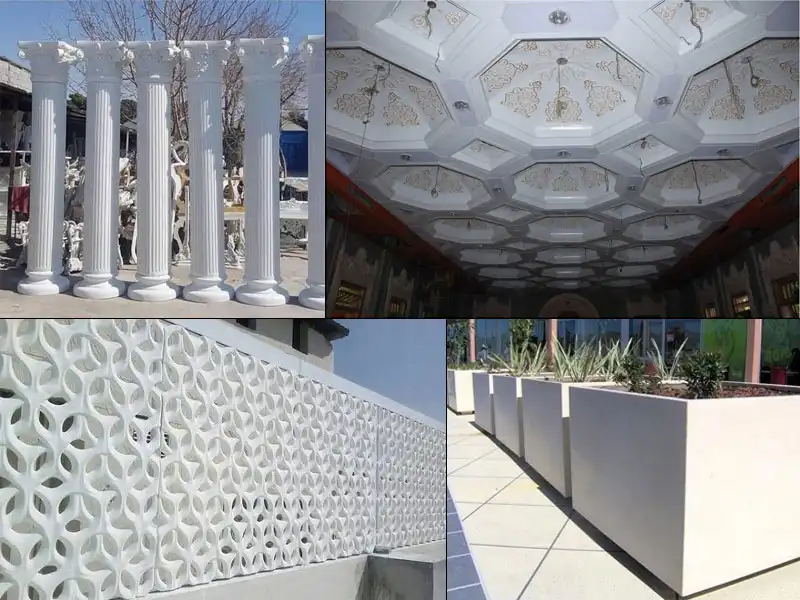 Applications of glass reinforced products