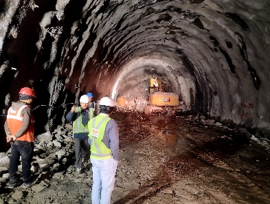Excavation of Khellani tunnel's 1st tube along NH-244 completed