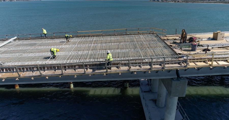 GFRP and CFRP reinforcement for Harker’s Island Bridge Replacement