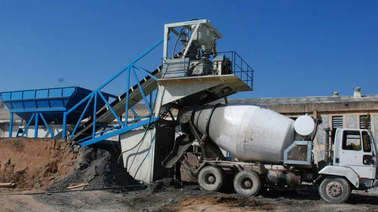 On-Site Concrete Production with Different Types of Mobile Batching Plants