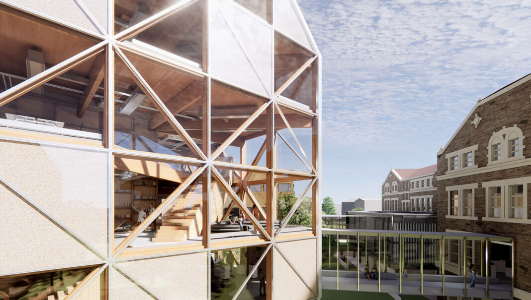 Timber Cubic Structure Design for University of Kansas Construction