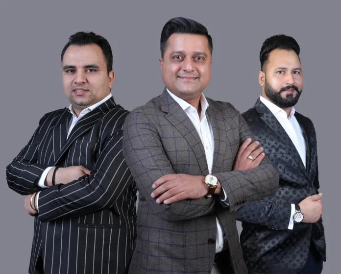 (Lto R) Mr AMit Rangi,Mr Sher singh Rathore & Mr Vijay Kamboj-Bric-X Infra Celebrates 5 Years of Success