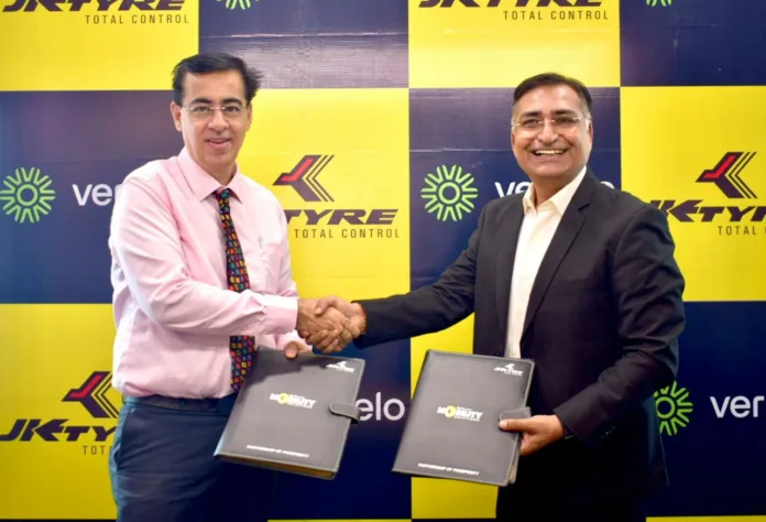 Mr. Sandeep Gambhir, Chief Executive Officer, Vertelo and Mr Sanjeev Sharma, Associate Vice President, Fleet Management & Mobility Solutions, JK Tyre & Solutions