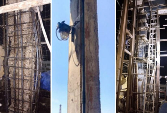 Rehabilitation of RCC Column in a Chemical Plant