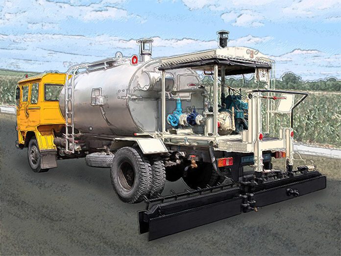 Bitumen sprayer machine