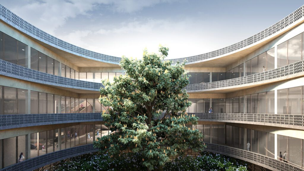 Rammed Earth Design for Construction of Cancer Research Centre in Ghana