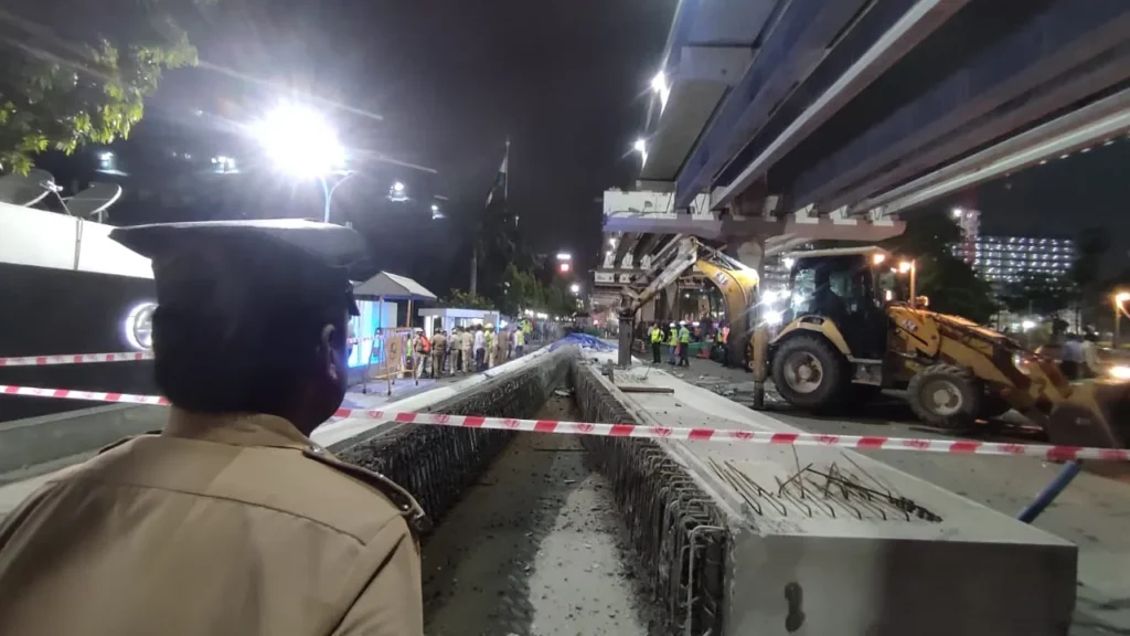 One Dead After Steel Girder Collapse at Chennai Metro Construction Site