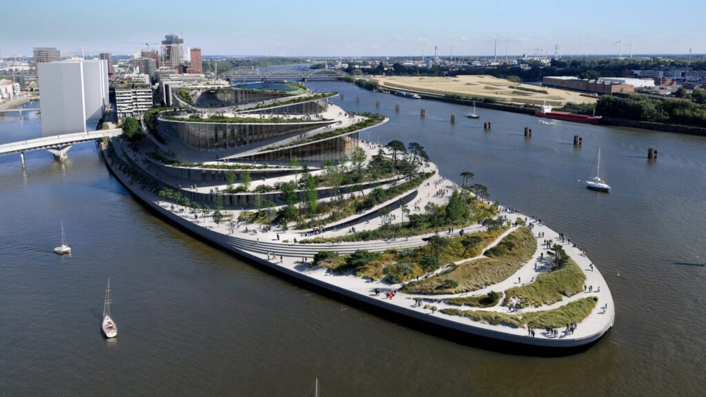 New Hamburg State Opera Revealed as Terraced Island on the HafenCity Waterfront