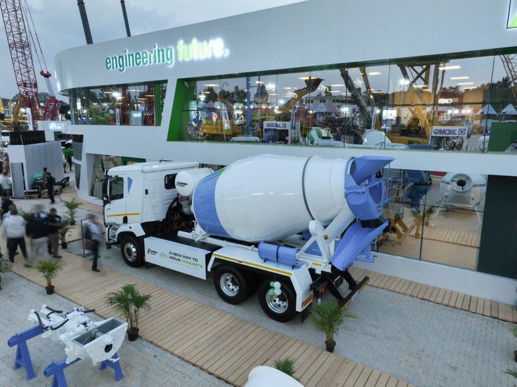 Schwing & Qucev Unveil India’s First Electric Transit Concrete Mixer