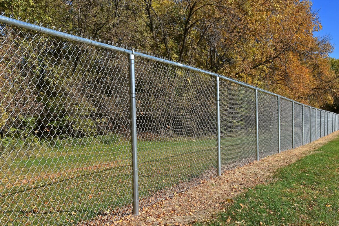 Chain link fencing