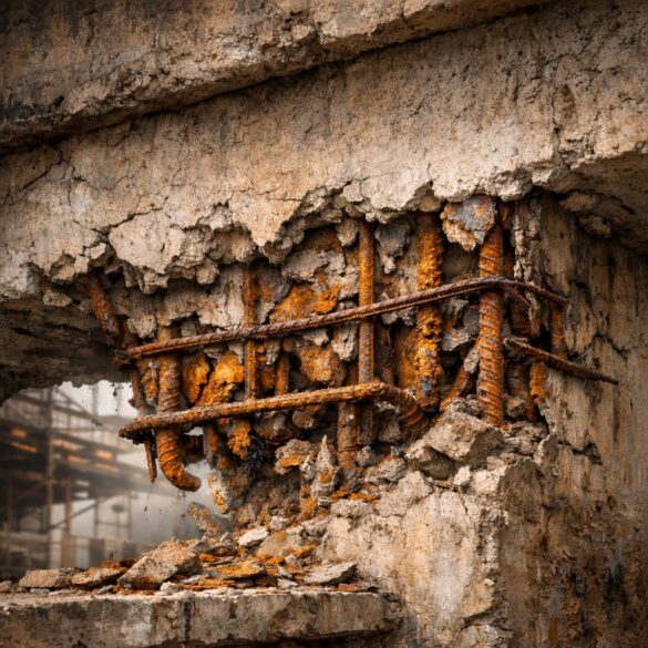 Corrosion in RCC Structure