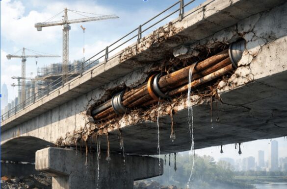 Failure of a post-tensioning system