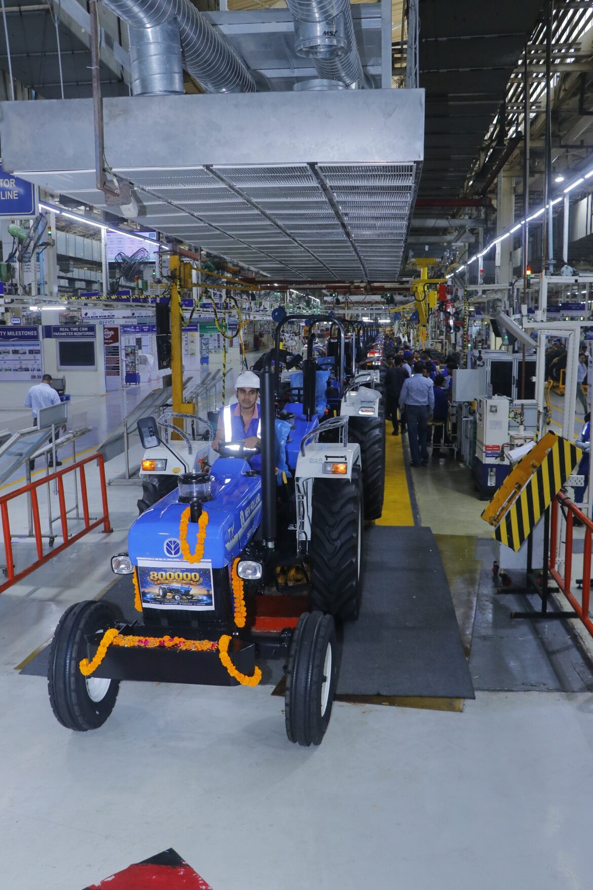 800000th Tractor rolling out from Noida plant