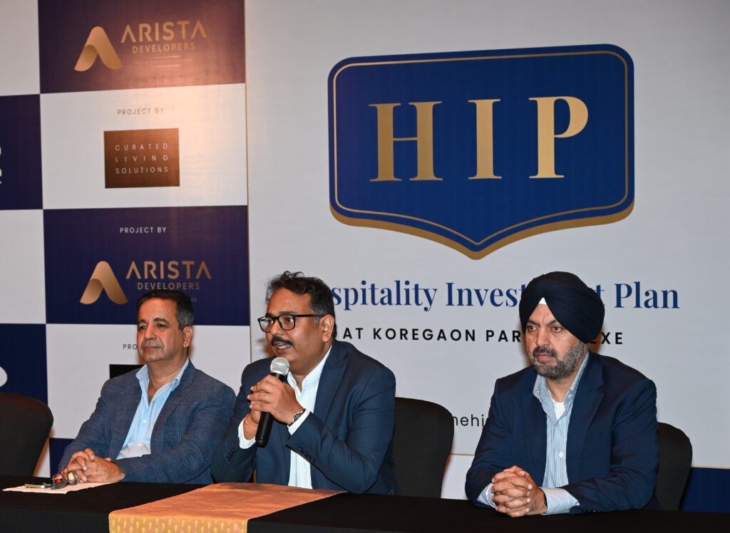 L-R - Mr. Vijay Advani, Director, Arista Developers, Mr. Jai Kishan Challa, Founder & CEO, Curated Living Solutions Pvt. Ltd. , Mr. Vikramjit Singh, Founder & CMD, Alivaa Hotels & Resorts