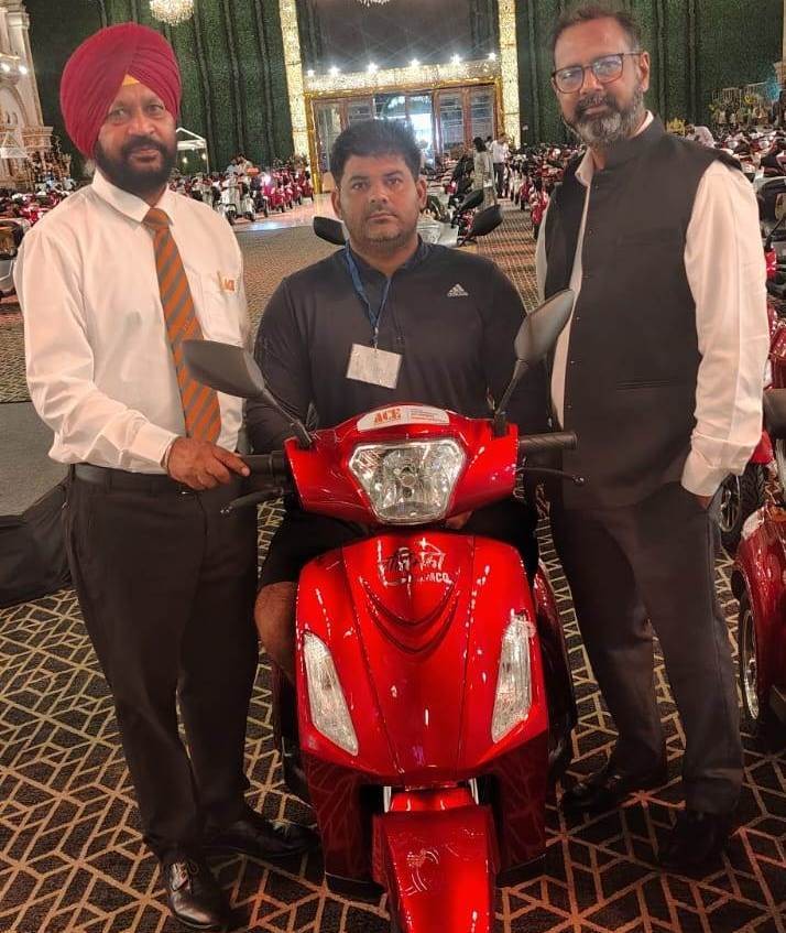 ACE Distributed 50 Electric Scooters to Divyangjan in Faridabad