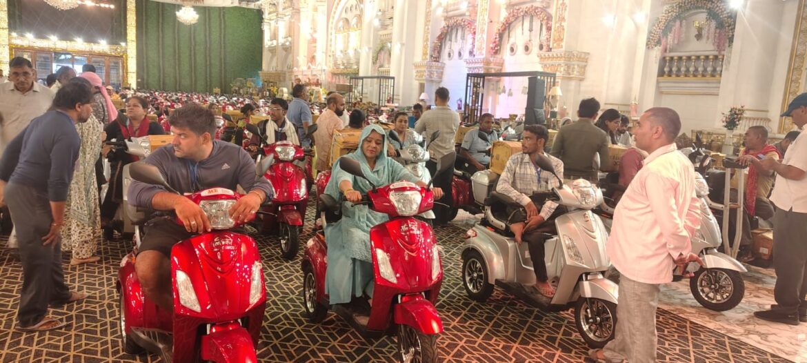 ACE Distributed 50 Electric Scooters to Divyangjan in Faridabad