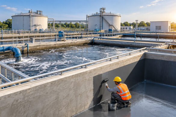 Waterproofing Systems for Sewage Treatment Plant